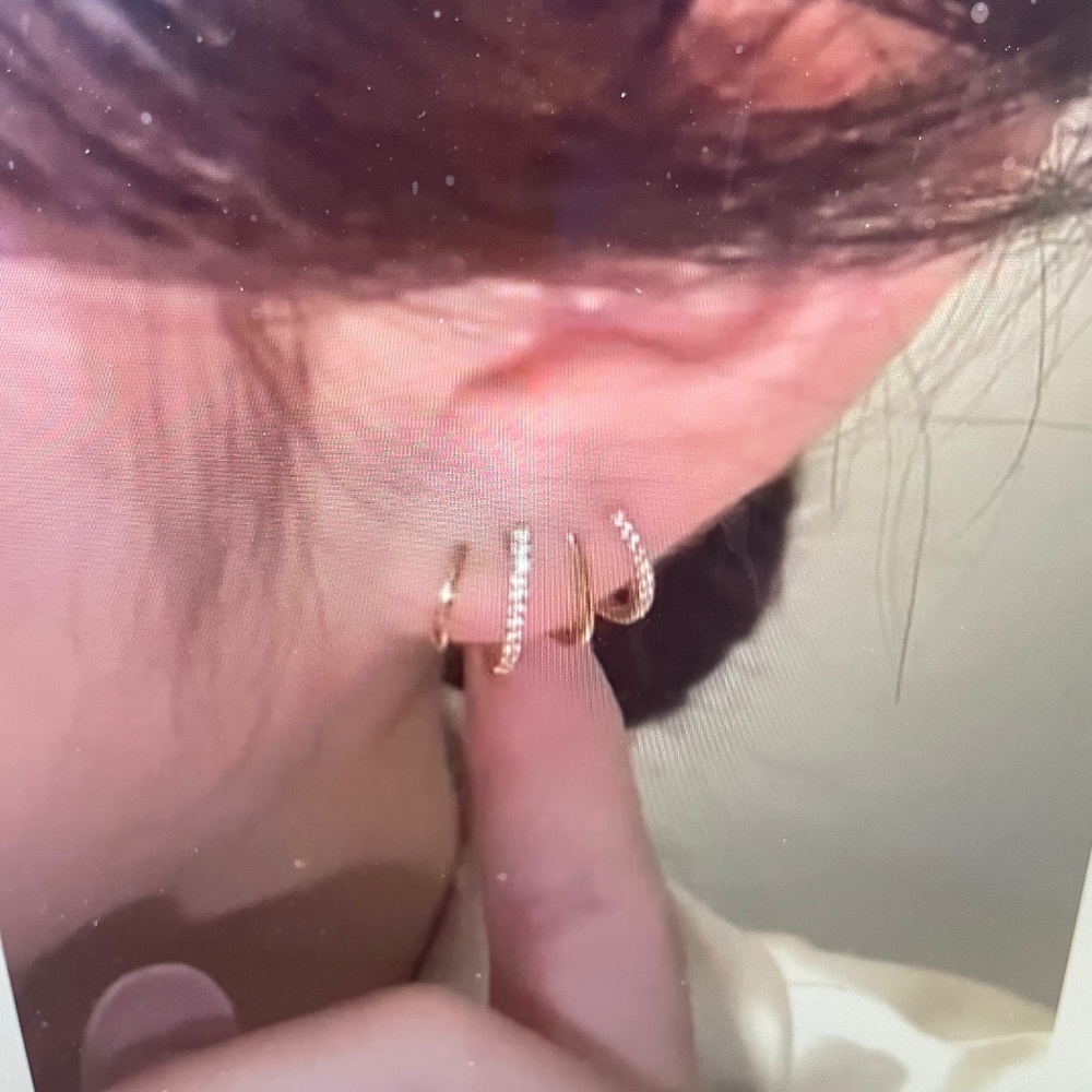 Four Claw cuff earrings